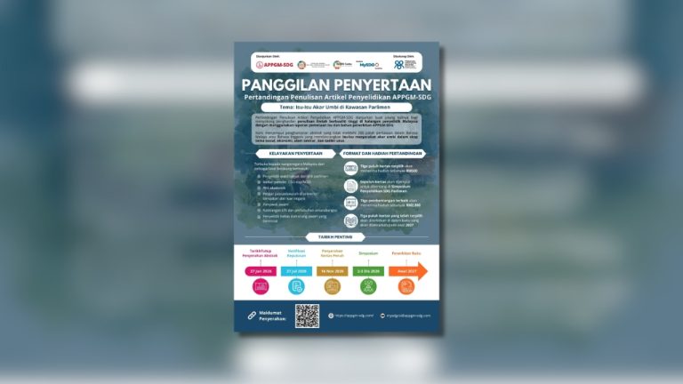 Pertandingan Penulisan Artikel Penyelidikan APPGM-SDG