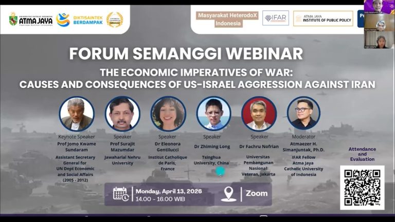 Webinar: Economic Imperatives of War: Cost & Consequences of US-Isreal Aggression Against Iran.